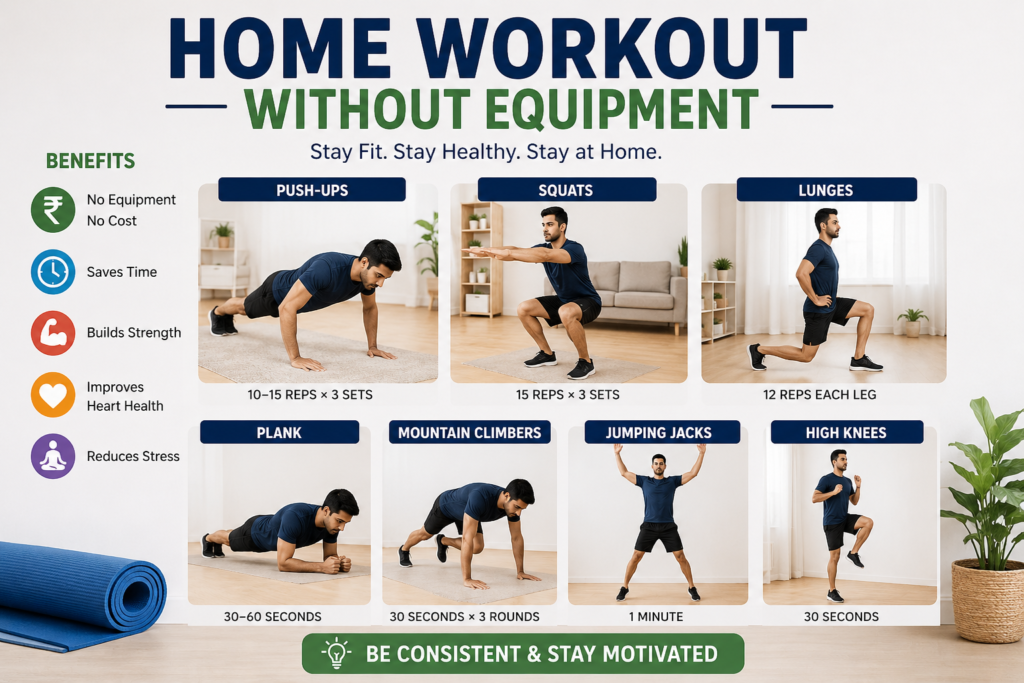 Home Workout Without Equipment